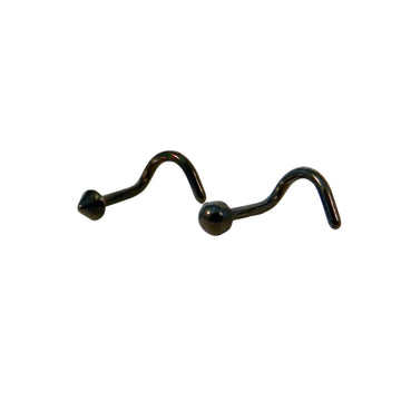 Black Titanium Nostril Studs